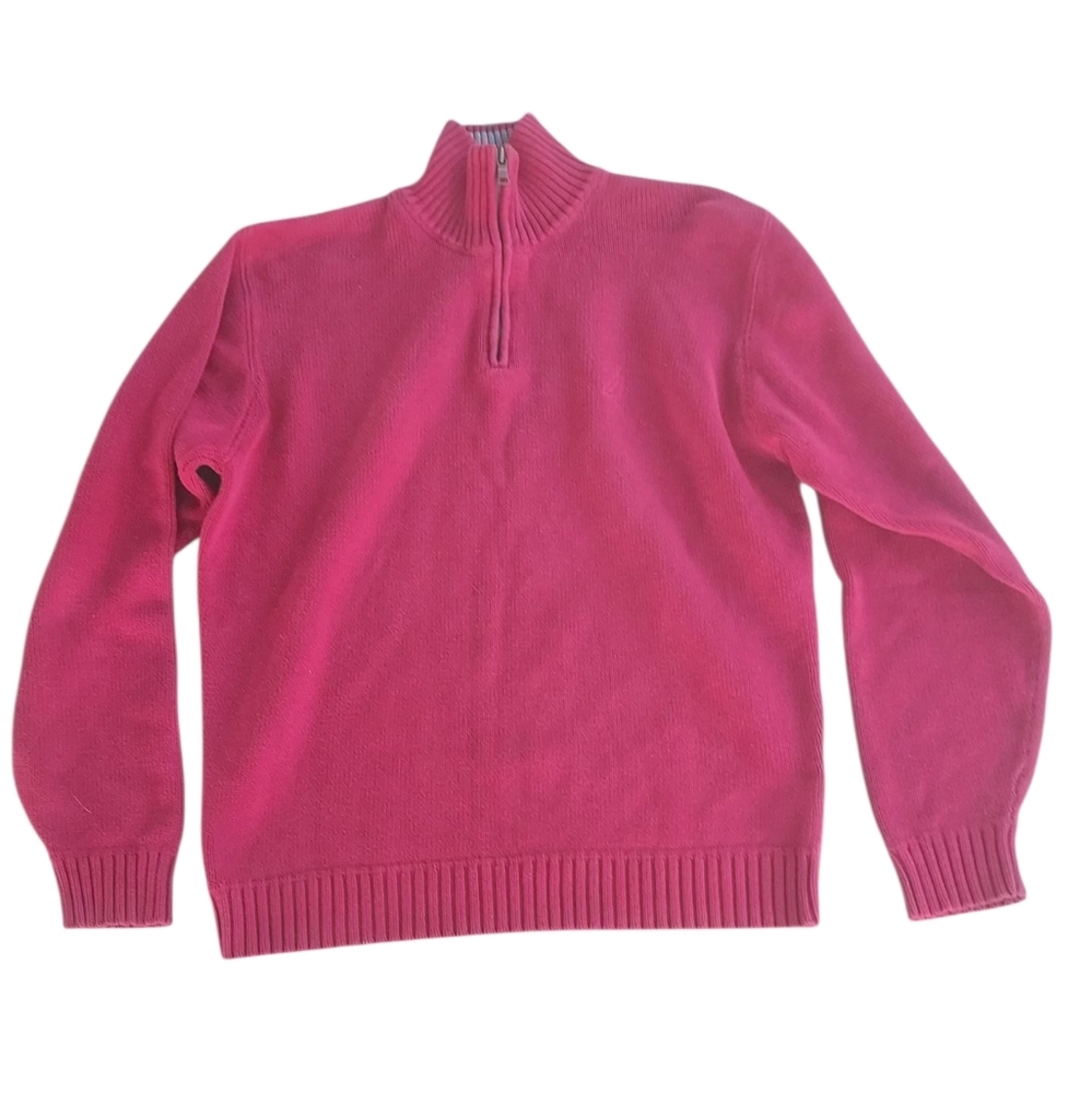 Nautica Men's Red 1/4 Zip Sweater XL